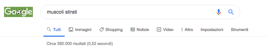 ricerca su google per muscoli stirati