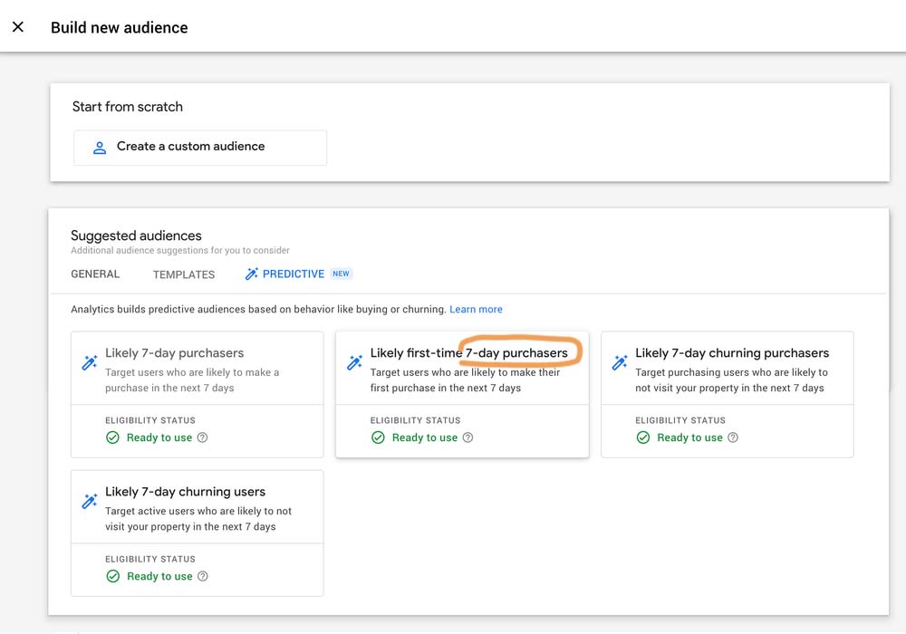 predictive audience in google
